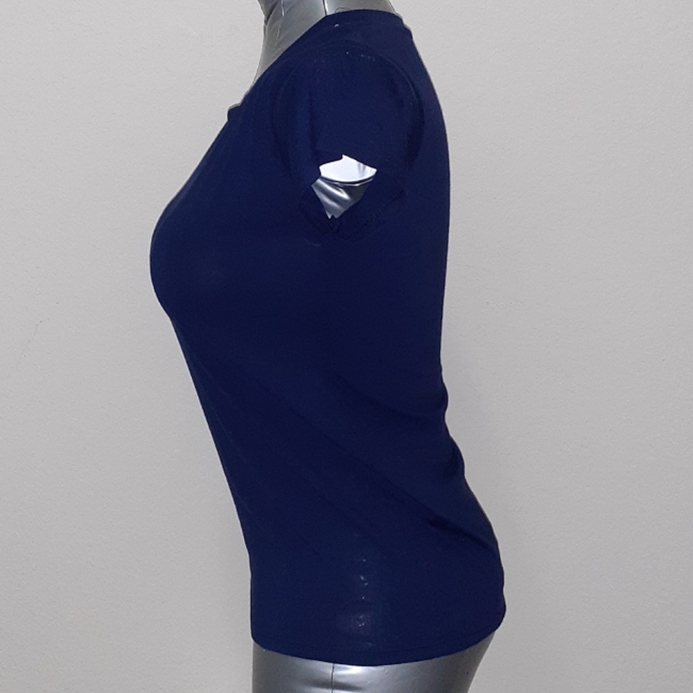 Round Neck Solid Tee - Picture 2 of 4